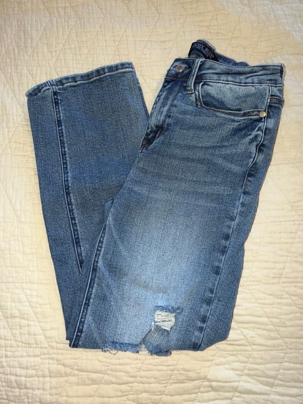 Judy Blue Jenni High Rise Cropped Straight Jean